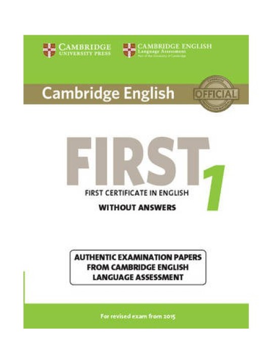 Cambridge English First 1 for Revised Exam from 2015 Student's Book without Answers