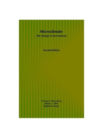 Microclimate: The Biological Environment, 2nd Edition