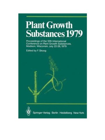 Plant Growth Substances 1979 Plant Growth Substances 1979