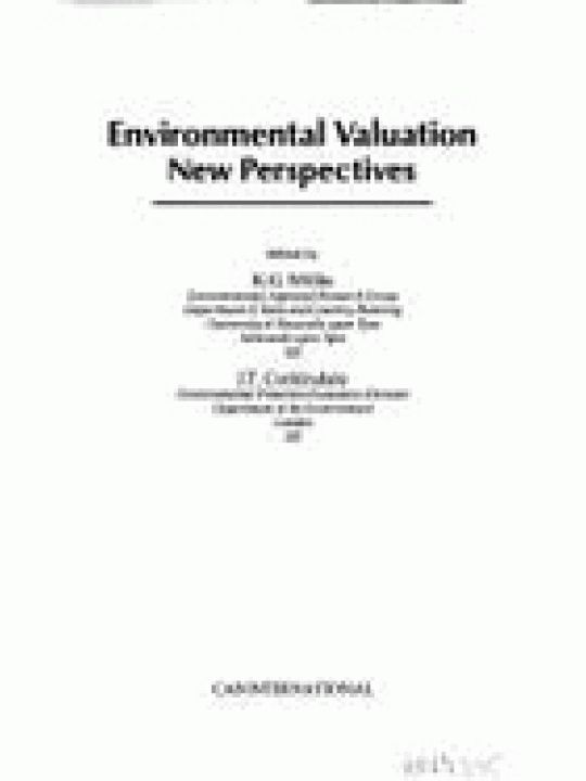 Incentives for Countryside Management: The Case of Environmentally Sensitive Areas