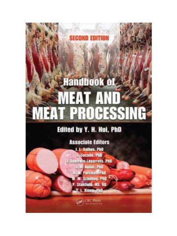 Handbook of Meat and Meat Processing, Second Edition (Κρέας και επεξεργασία κρέατος - έκδοση στα αγγλικά) Handbook of Meat and Meat Processing, Second Edition (Κρέας και επεξεργασία κρέατος - έκδοση στα αγγλικά)