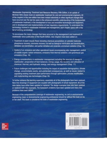 Wastewater Engineering - 5th edition